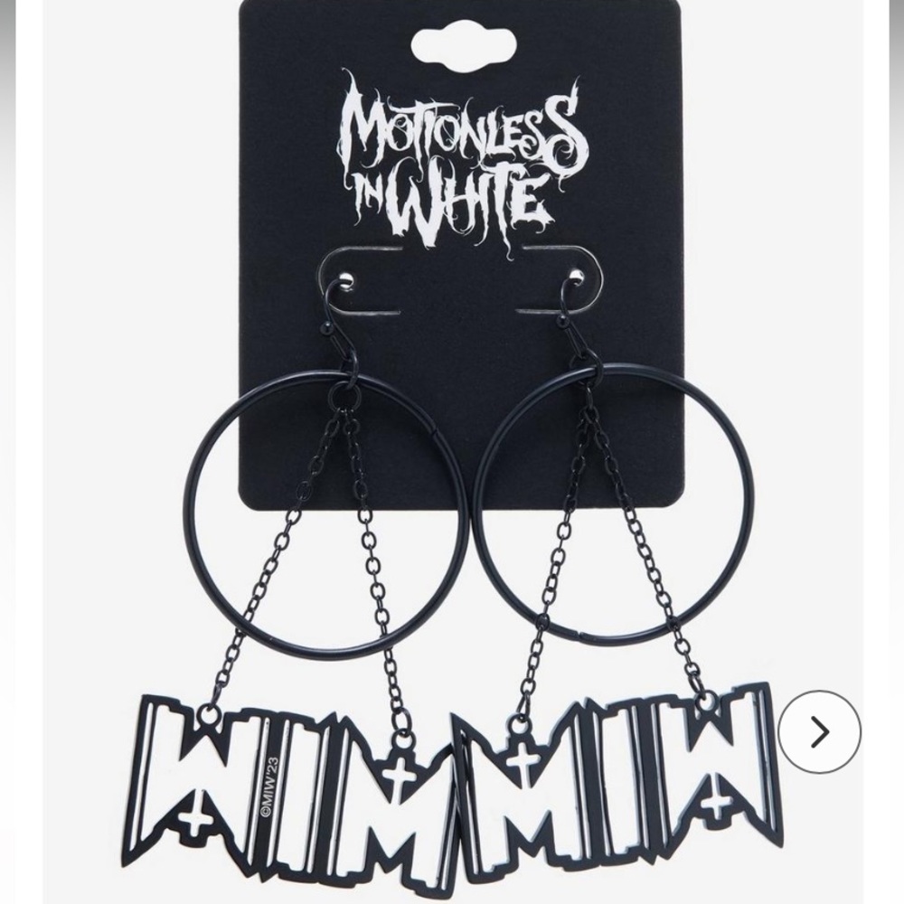 Motionless In White Chandelier‎ Earrings Hot Topic Metal Metalcore